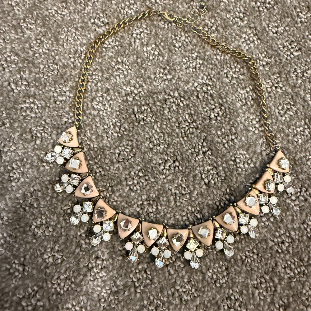 BaubleBar Gold and Cream Necklace